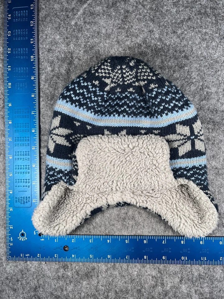Gorro Berkshire Trapper Juvenil Talla Única Azul Fair Isle Acrílico Poli Oreja Solapa Foto 1 de 4