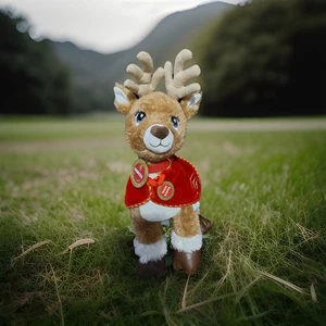 Peluche 18” Build A Bear Team Santa Bailarín Reno Peluche Usado en Excelente Condición - Imagen 1 de 6