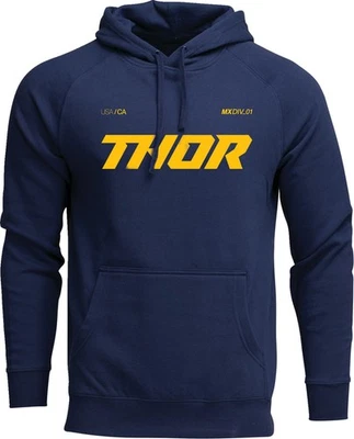 Thor Brave Mens Pullover Hoody Navy Blue - Image 1 of 2