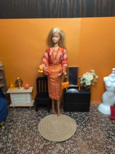 Vintage Barbie Clone Outfit - Skirt, Sheer Top, Peep Toe Shoes, Purse + - Picture 1 of 24