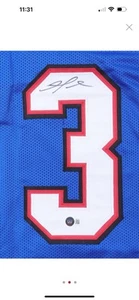 Buffalo Bills XL Custom Damar Hamlin Signed Jersey (Beckett) - Picture 1 of 3