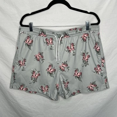 Abercrombie & Fitch Men's XL Floral Butterfly Swim Trunks Relaxed Stretch Shorts - Image 1 of 4