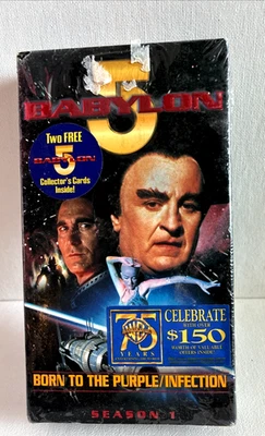 Babylon 5 Vol. 1.3 Born to the Purple/Infection (VHS, 1998) Michael O'Hare Foto 1 de 4