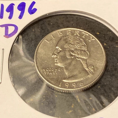 1996 D Washington Quarter • #230708 Cover