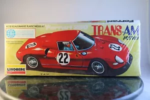 1974 Lindberg Ferrari 250 Trans Am Series 1:32 Snap-Fit Model Kit NEW Sealed - Picture 1 of 10