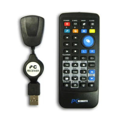 IR HTPC Wireless Mouse Remote Control Controller USB Laptop PC Wireless Media - Image 1 of 4