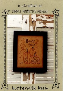 Patrón de bordado Harvest, a una reunión de diseños primitivos simples - Imagen 1 de 2