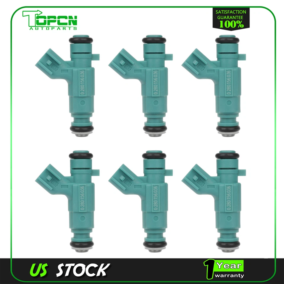 Inyectores de combustible 6 piezas para Chrysler Concorde Sebring Dodge Intrepid 2001-2003 2,7 L Foto 1 de 4
