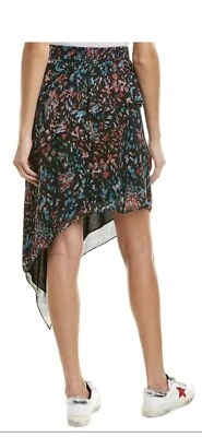 IRO Blink asymmetic floral pull on skirt sz 34 xs - Image 1 of 4