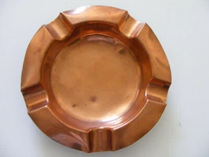 Copper Ashtray / Dish Marked 88Sb ? On Base Diameter 5.1/4" Inches - Picture 1 of 6