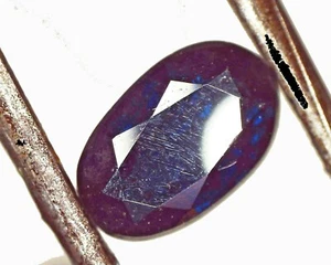 Zafiro Azul natural sin tratar ni calentar 1.17 cts OVALO - COLOMBIA - Imagen 1 de 7