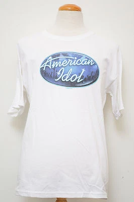 Camiseta blanca juvenil American Idol Hollywood 100 % algodón preencogido -K12 Foto 1 de 2
