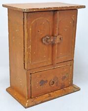 Vintage Wooden Miniature Cabinet Box Original Old Hand Crafted 