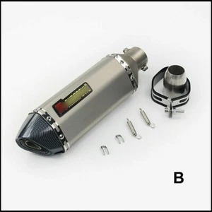 Exhaust Muffler Pipe Motor ATV Slip-on Fits For Silencer Tube 51mm - Picture 1 of 8