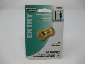 Prime-Line Products U 9896 Door Viewer, 130-Degree, Big Eye, 1-Inch Bore, Brass - Picture 1 of 2