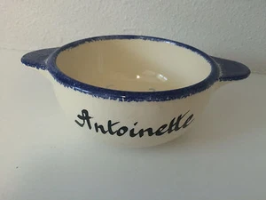 VTG Mont St Michel France French Souvenir Serving Dish Bowl Antoinette Name Gift - Picture 1 of 8