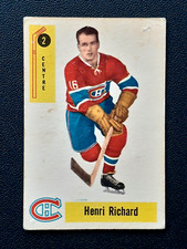 HENRI RICHARD 1958-59 PARKHURST 58-59 NO 2 GOOD+          41736