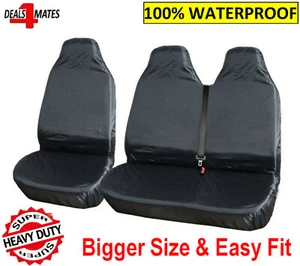 PROTECCIÓN DE FUNDAS DE ASIENTO DE FURGONETA PARA VAUXHALL VIVARO 100% IMPERMEABLE personalizado RESISTENTE - Imagen 1 de 4