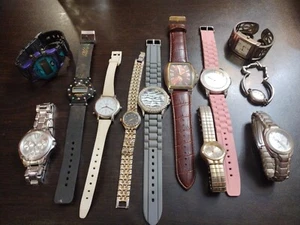 Lot Of 12 Watches Timex Polo Assn Jordache More  Not Working  - Picture 1 of 24