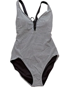 NEW NWT Tommy Bahama one 1 pc swim suit tank 12 pads lined reversible striped - Picture 1 of 12