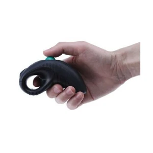 IMAGE WIRELESS USB HANDHELD FINGER TRACKBALL MOUSE LASER POINTER BLACK GREEN - Picture 1 of 6