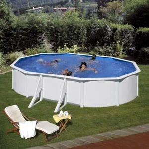 Piscina desmontable Gre Fidji ovalada de acero chapa blanca 610 x 375 x ?120 cm - Imagen 1 de 10