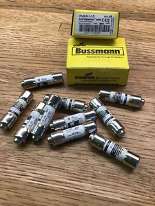 10 New Bussmann FNQ-R-1 1/2 Class CC 1 1/2 Amp Fuses 600 Volt Tron NEW LOOK NIB - Picture 1 of 2