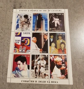 TURKMENISTAN-EVENTS&PEOPLE-LADY DIANA &ELVIS PRESLEY MINIATURE SHEET MNH - Imagen 1 de 1