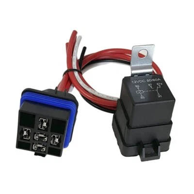 Car 5 Pin Relay Cables Powering Off Road Lights Fan Relays Sockets Automotive - Image 1 of 4