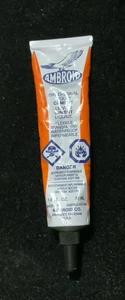 Vintage AMBROID The Original Liquid Cement Glue Flexible Transparent - Open - Picture 1 of 4