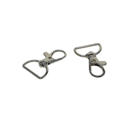 Lobster clasps Tags Buckle trigger Multi use Repair Silver Snap hooks Swivel - Image 1 of 4