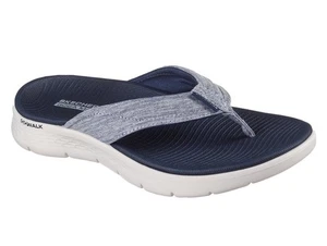 Sandalias chanclas Skechers Go Walk para dama azul marino talla 9 NUEVAS - Imagen 1 de 6
