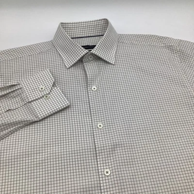 Camicia uomo Bugatchi comoda elasticizzata manica lunga con bottoni taglia 15,5 34/35 nuova con etichetta - Immagine 1 di 4
