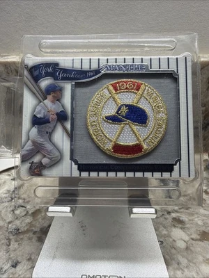 Parche conmemorativo Mickey Mantle 2009 Topps histórico 1961 WS casi nuevo 3 de 3 Foto 1 de 4