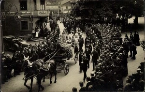 Foto Ak Parade, Festzug, Kutsche, Zuschauer, Bäckerei Otto Hofer - 4320207 - Bild 1 von 2