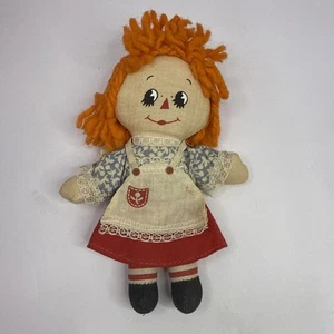 Vintage 1950er Hallmark Knickerbocker 6" Mini Raggedy Ann Puppe - Bild 1 von 8