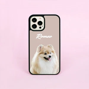 Custom Pet Dog Cat Photo Art And Name Customised Phone Case/Cover For iPhone - Picture 1 of 13
