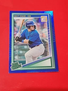 Matt Shaw 2025 Panini Donruss Blue 95/149 Chicago Cubs #143 - Picture 1 of 8