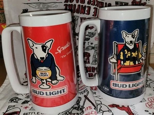 2 1986 Bud Light Spuds MacKenzie Thermo-Serv insulated mugs - Picture 1 of 6