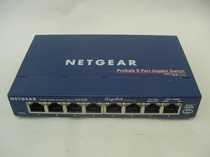 NETGEAR PROSAFE 8 PORT GIGABITOWY PRZEŁĄCZNIK GS108 - BEZ PRZEWODU ZASILAJĄCEGO W ZESTAWIE - Zdjęcie 1 z 4