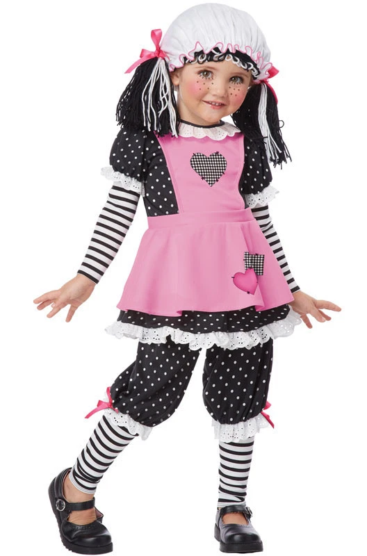 Disfraz de Rag Dolly Raggedy Ann para niño pequeño Foto 1 de 1