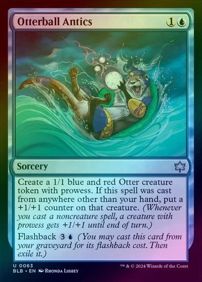 OTTERBALL ANTICS (FOIL) (BLB) Bloomburrow - MTG- NM - Image 1 of 1