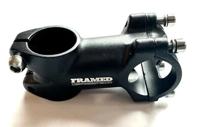 Framed Alloy 1-1/8" x 80mm x 31.8mm 7 degrees Threadless Bike Stem Black New - Image 1 of 4