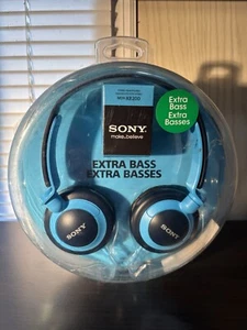 Sony MDR-XB200 Headband Headphones Light Blue - Picture 1 of 4