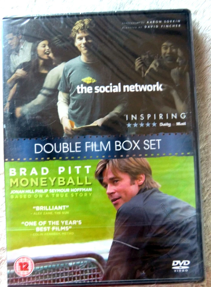 78170 DVD - The Social Network / Moneyball [NEW / SEALED]  2012  C8291520 - Image 1 of 1