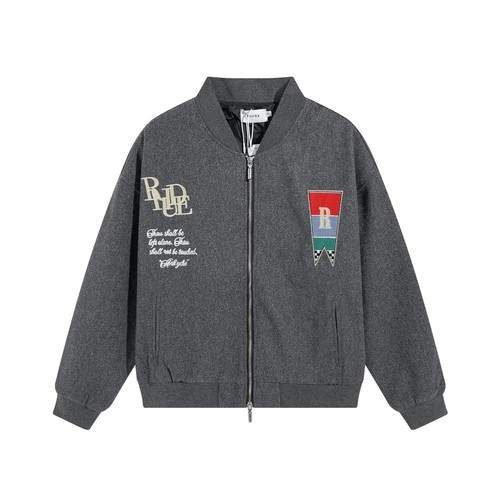 Giacca cappotto RHUDE alta qualità uomo donna ricamo cotone finto collo TAGLIA:S XL