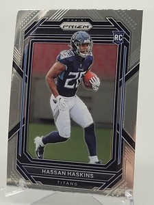 2022 PANINI PRIZM HASSAN HASKINS BASE FOOTBALL ROOKIE CARD TENNESSEE TITANS NFL