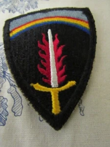 Vtg. WWII US Army SHAEF (Eisenhower "Ike" HQ) CE, FE, SSI Patch - Picture 1 of 4
