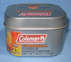 Coleman 7715B Campfire Scent Citronella Tin,  6 Oz Repellent Candle, 25 Hour