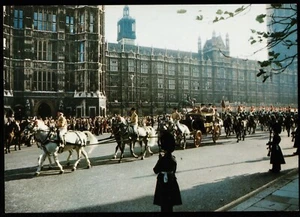 Royal Cavalcade State Eröffnung des Parlaments London Royalty Postkarte - Bild 1 von 2